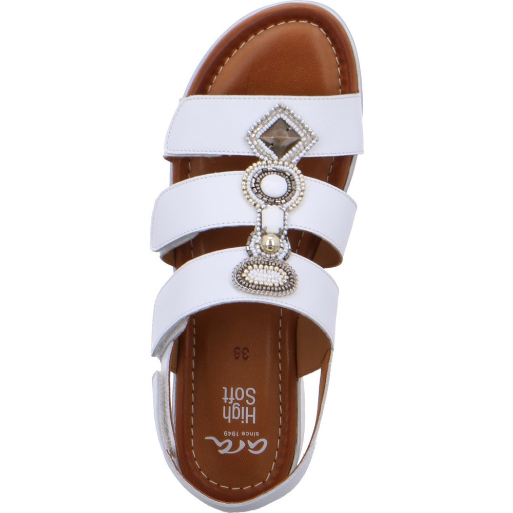 Sandales ARA Kreta Blanche Femme | ZPM-77376104