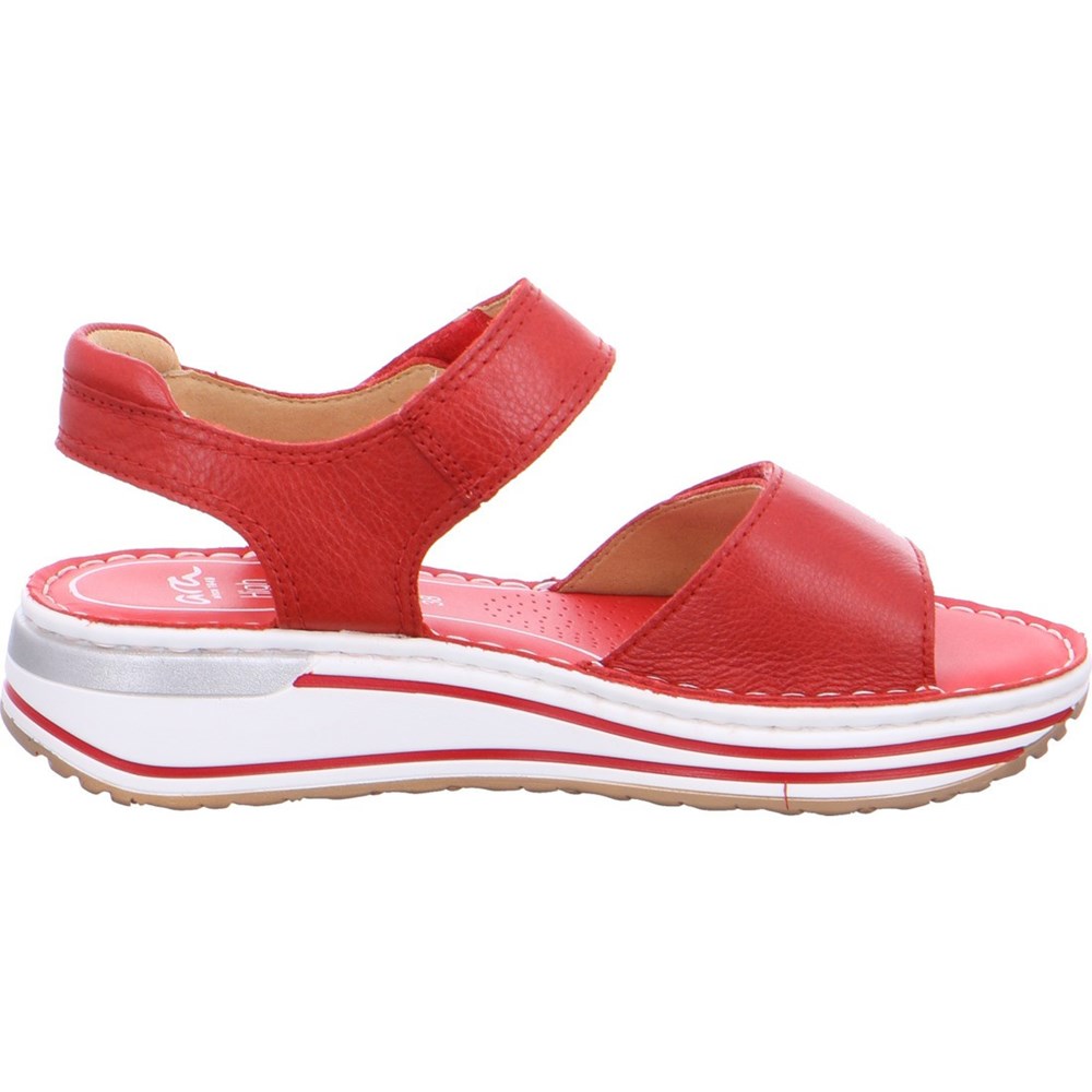 Sandales ARA Sapporo Rouge Femme | YKM-82140748