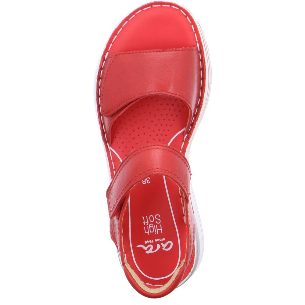 Sandales ARA Sapporo Rouge Femme | YKM-82140748