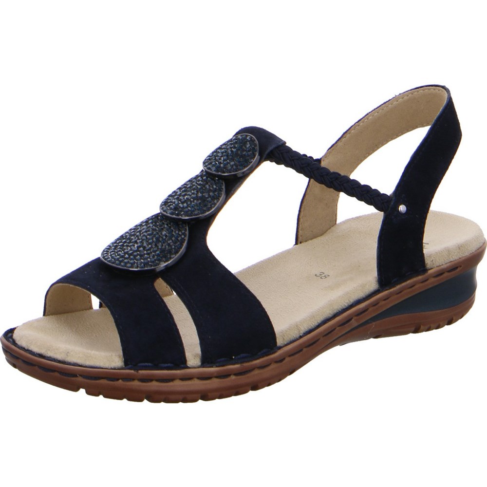 Sandales ARA Hawaii Bleu Femme | ZWV-48627114