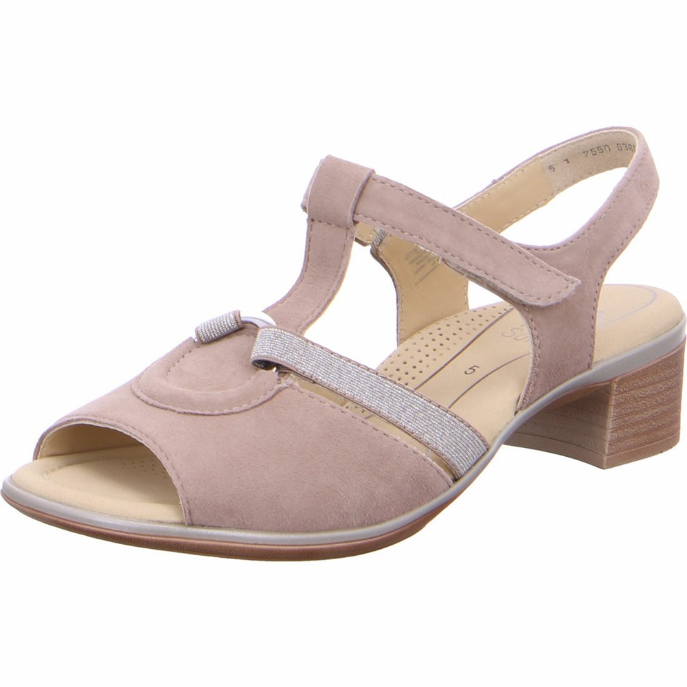 Sandales ARA Lugano taupe Beige Femme | MSV-69862246