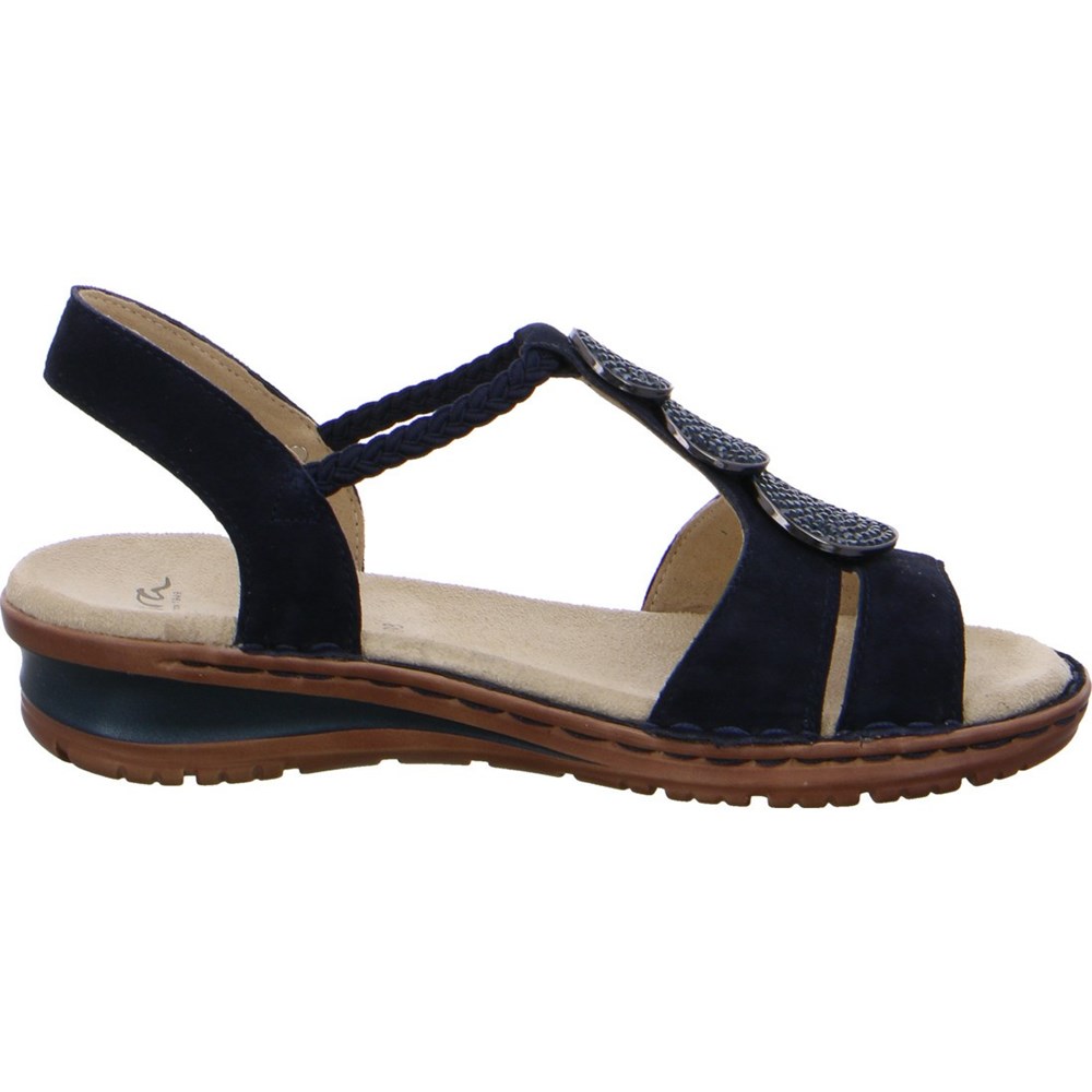 Sandales ARA Hawaii Bleu Femme | ZWV-48627114