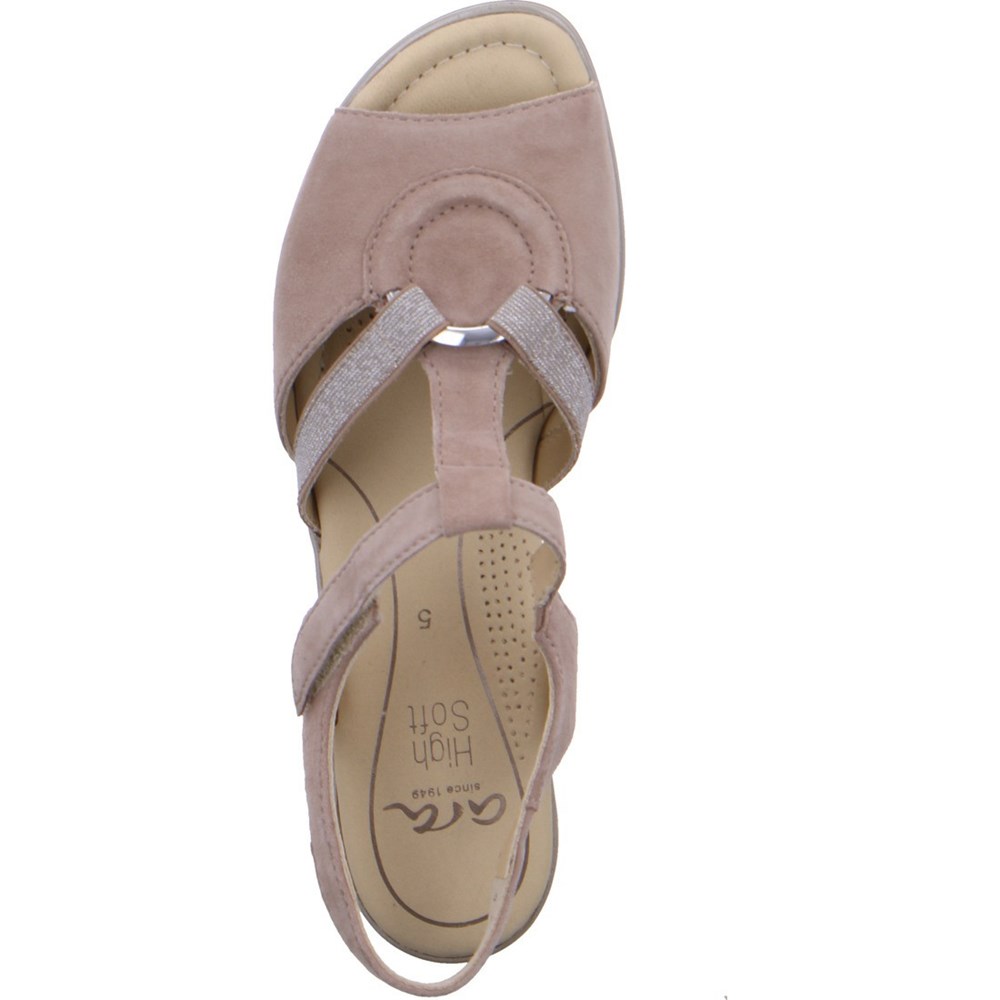 Sandales ARA Lugano taupe Beige Femme | MSV-69862246