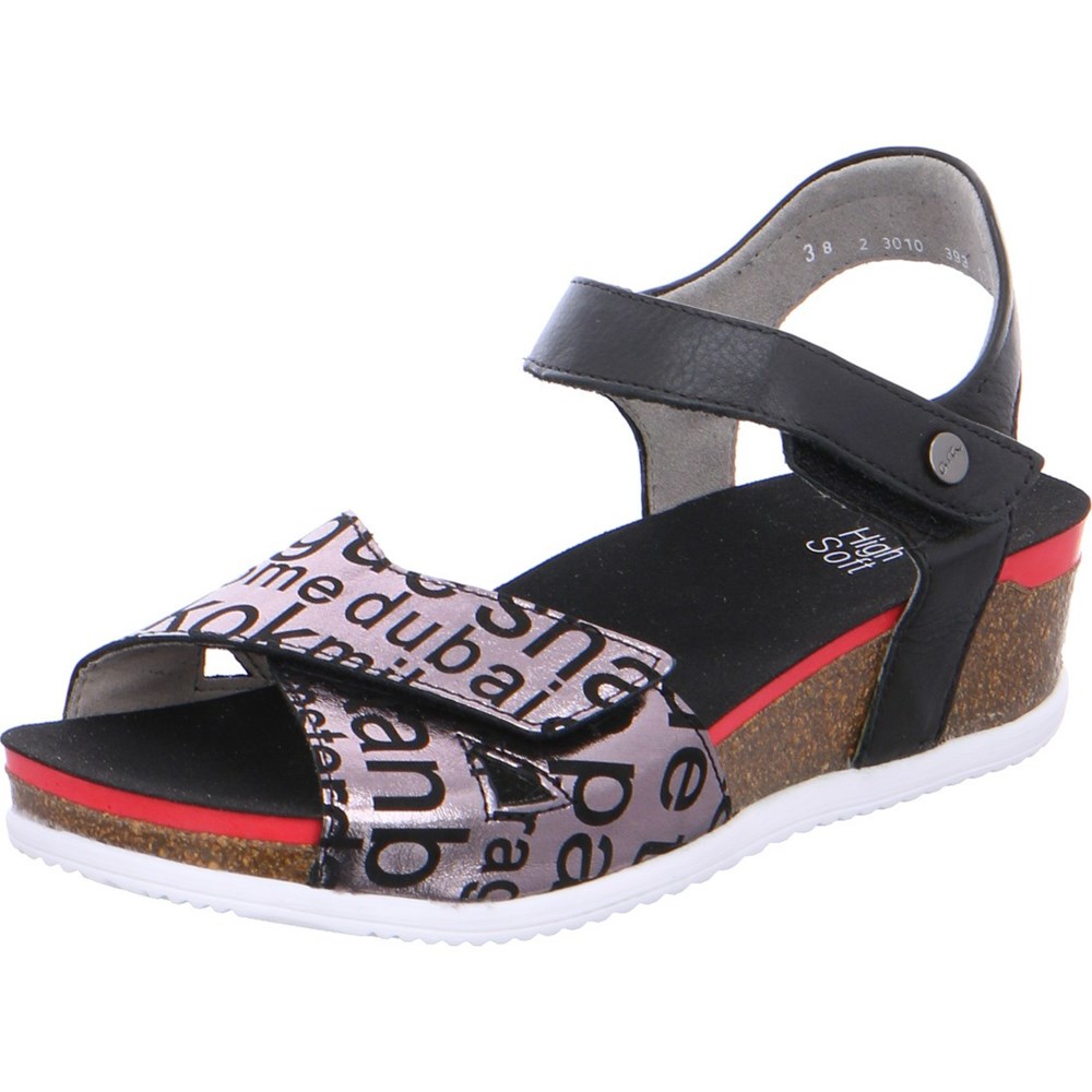 Sandales ARA Norderney Noir Femme | NIZ-27576868