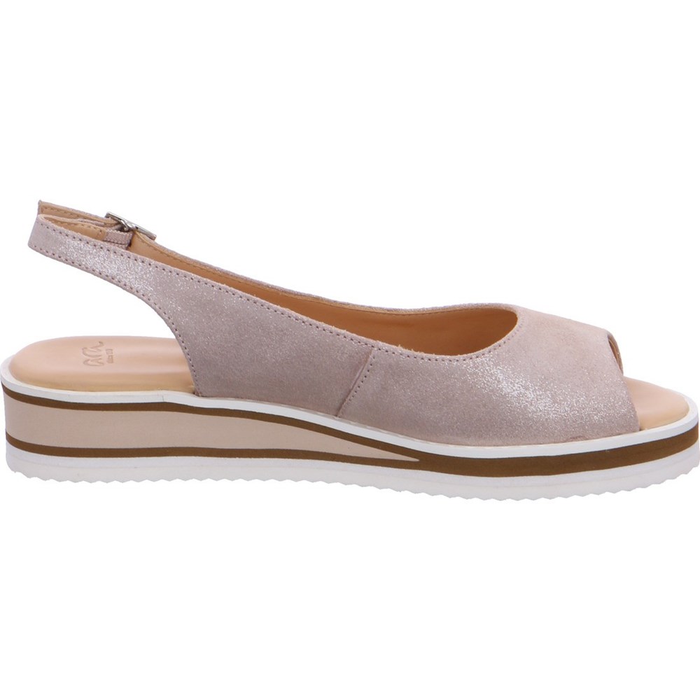 Sandales ARA Durban Doré Femme | CRA-27628385