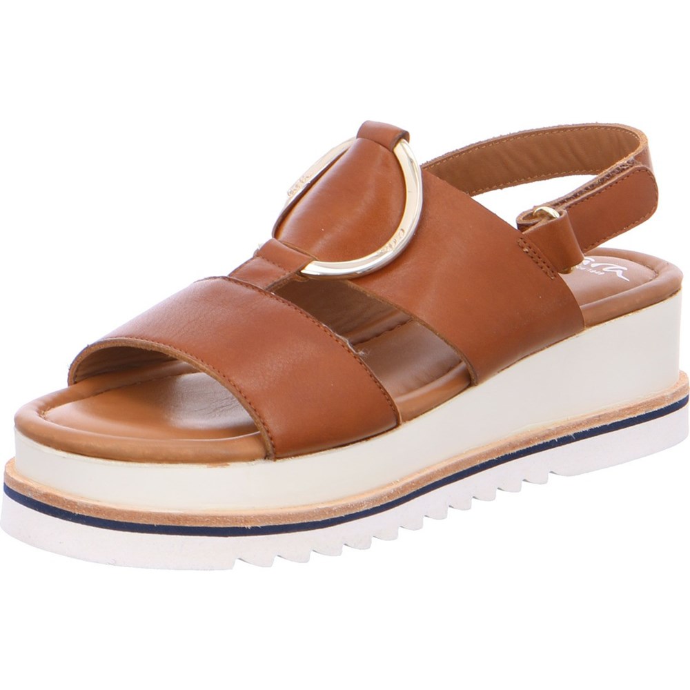 Sandales ARA Durban cognac Marron Femme | CSW-11311206