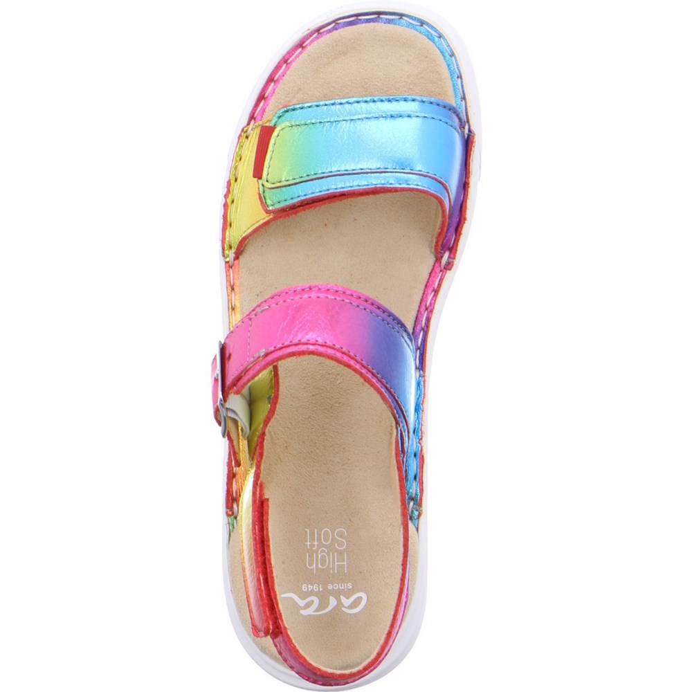 Sandales ARA Courtyard rainbow Marron Femme | NML-25706411