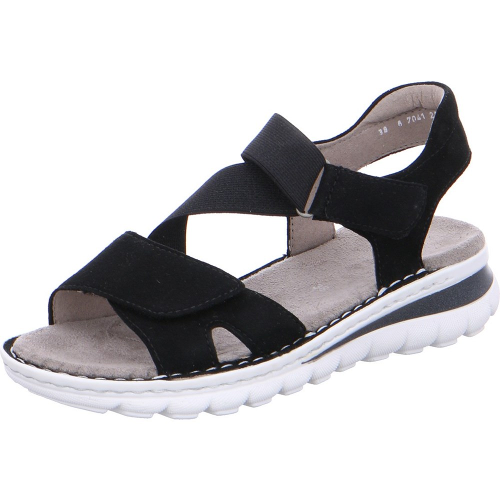 Sandales ARA Tampa Noir Femme | JLX-55147715