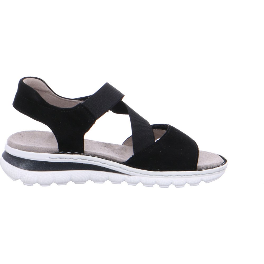 Sandales ARA Tampa Noir Femme | JLX-55147715