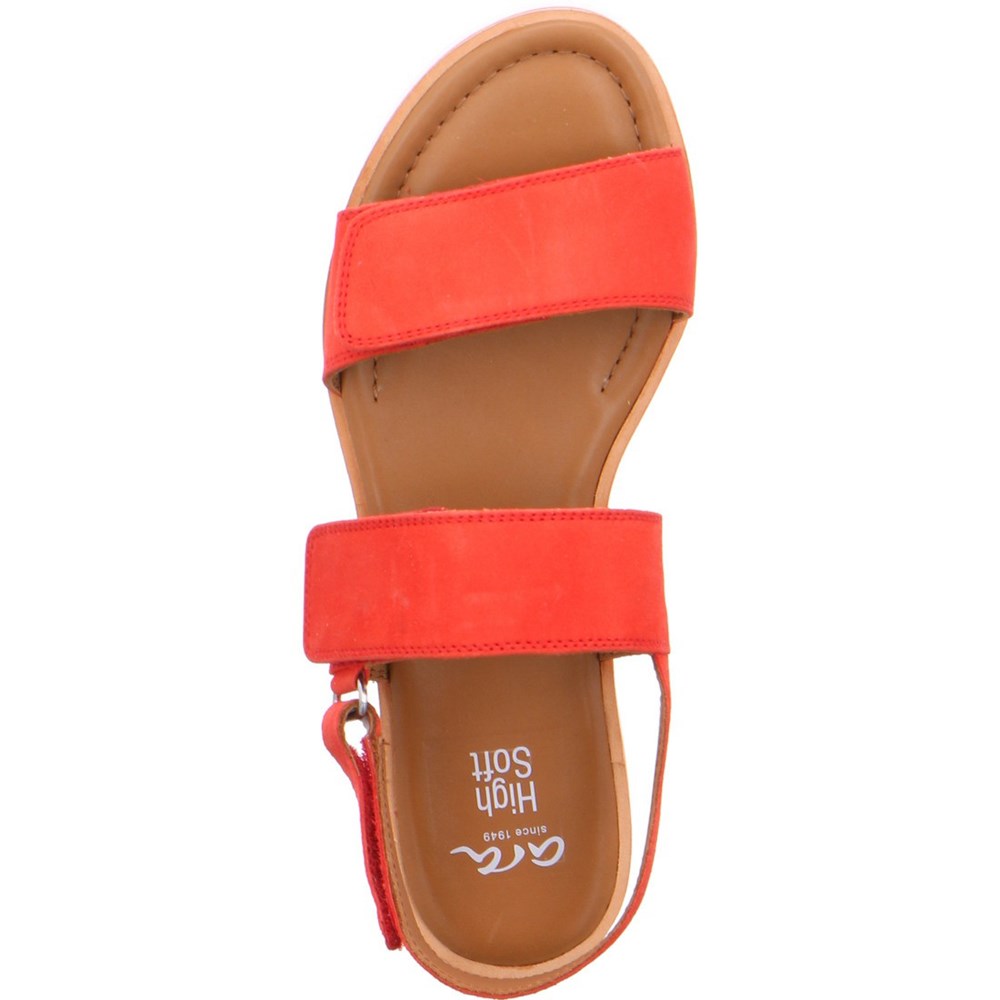 Sandales ARA Genua coral Rouge Femme | XCR-71704531