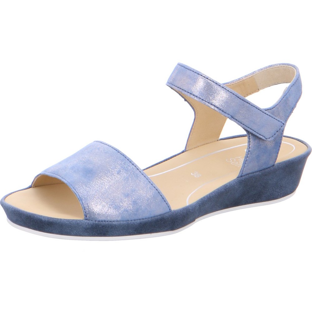 Sandales ARA Capri Bleu Femme | LPE-39185636