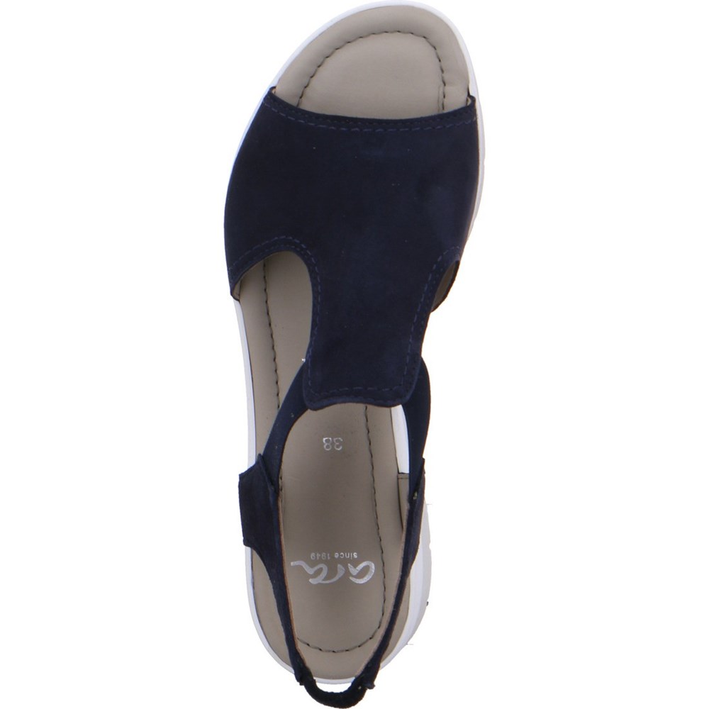 Sandales ARA Lido Bleu Femme | LPC-64485206