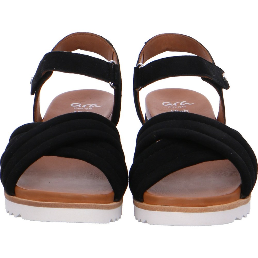 Sandales ARA Valencia Noir Femme | CLE-54514225