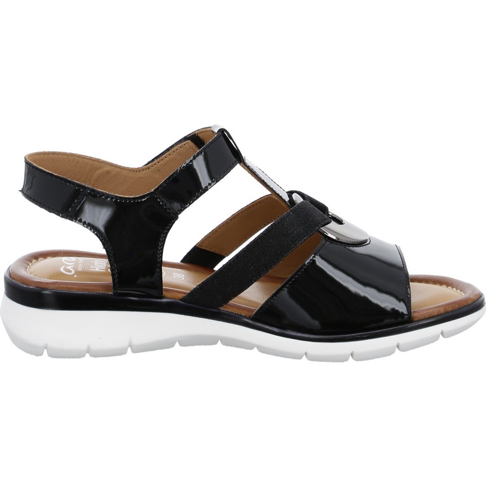 Sandales ARA Kreta Noir Femme | JQU-42782365