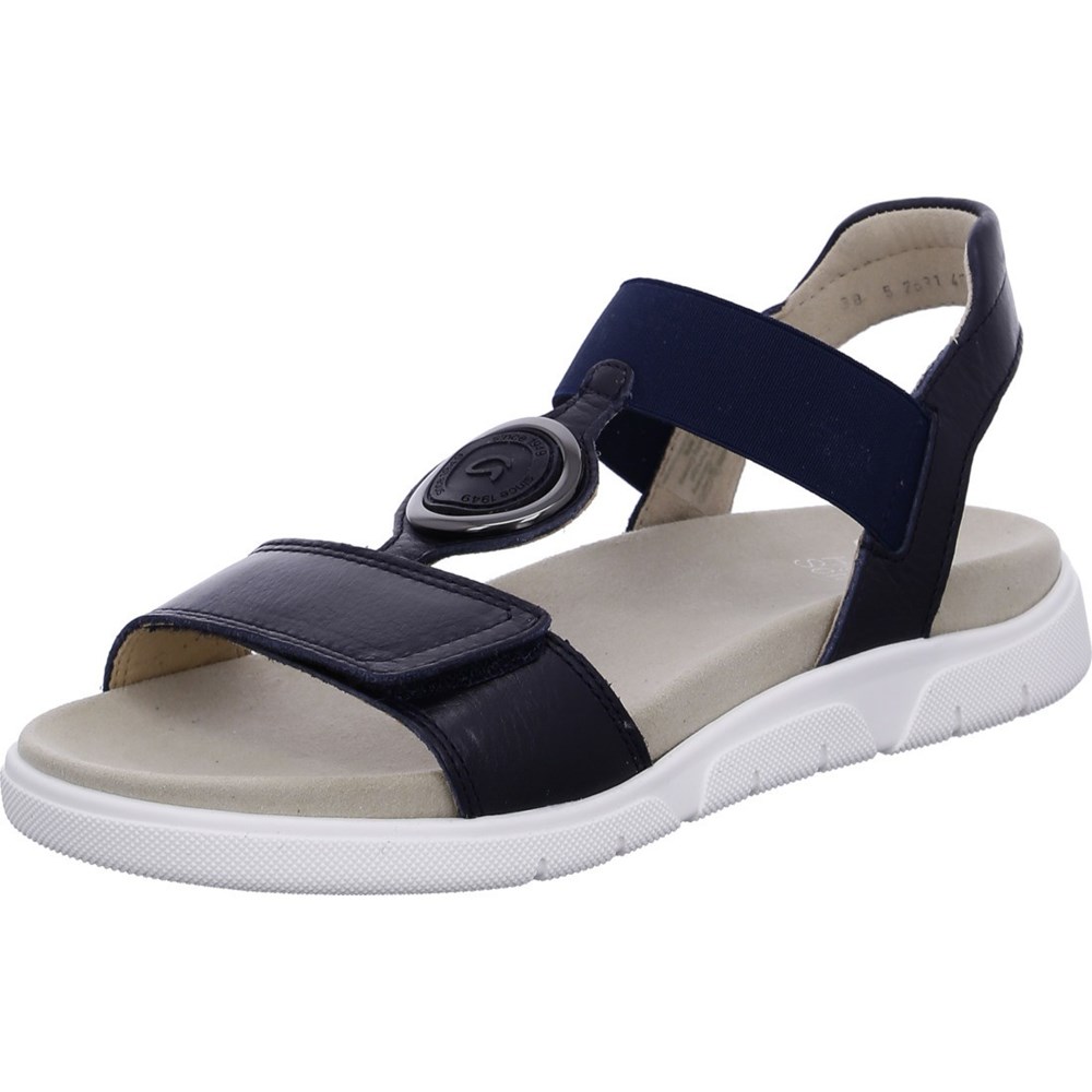 Sandales ARA Rom-Sport Bleu Femme | VAI-75480631