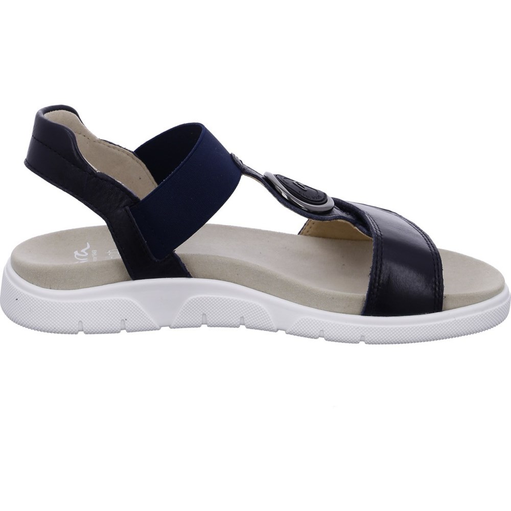 Sandales ARA Rom-Sport Bleu Femme | VAI-75480631