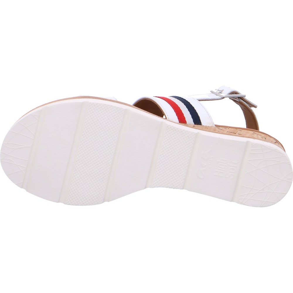 Sandales ARA Wedgeal Carmel Blanche Femme | DZD-11524984