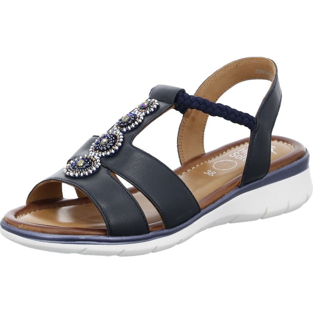 Sandales ARA Kreta Bleu Femme | KLC-13103374