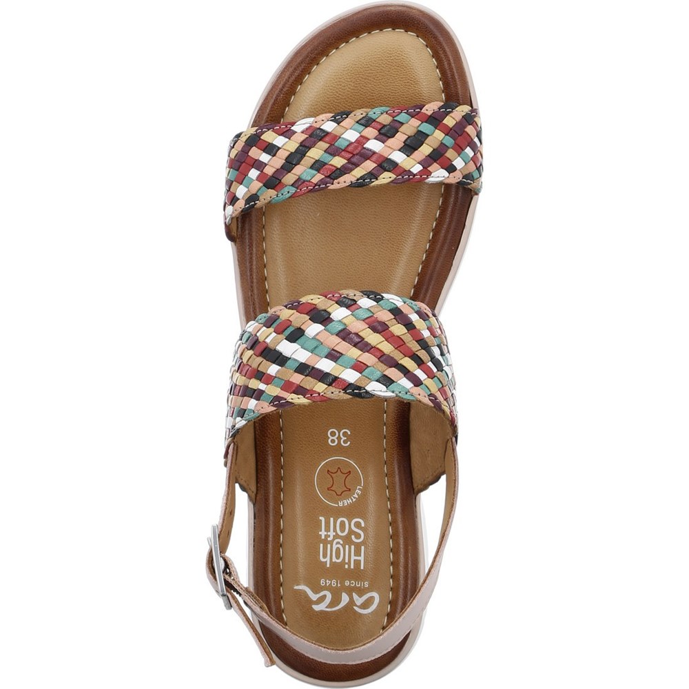 Sandales ARA Kreta multi Vert Femme | TDO-91875142