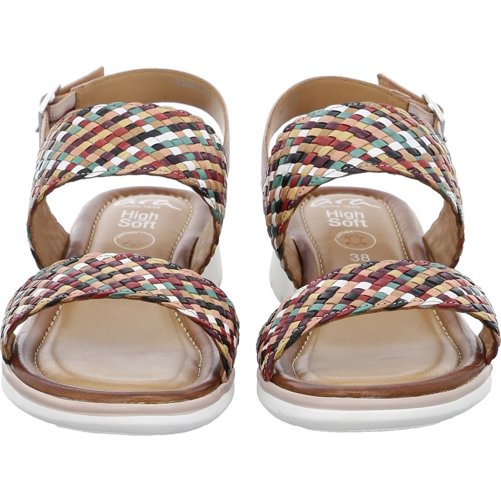 Sandales ARA Kreta multi Vert Femme | TDO-91875142