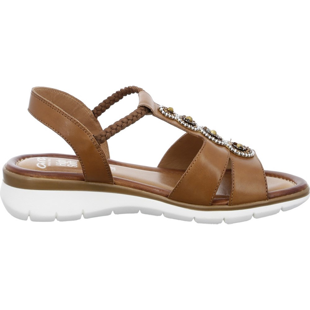 Sandales ARA Kreta cognac Marron Femme | ICM-98745996