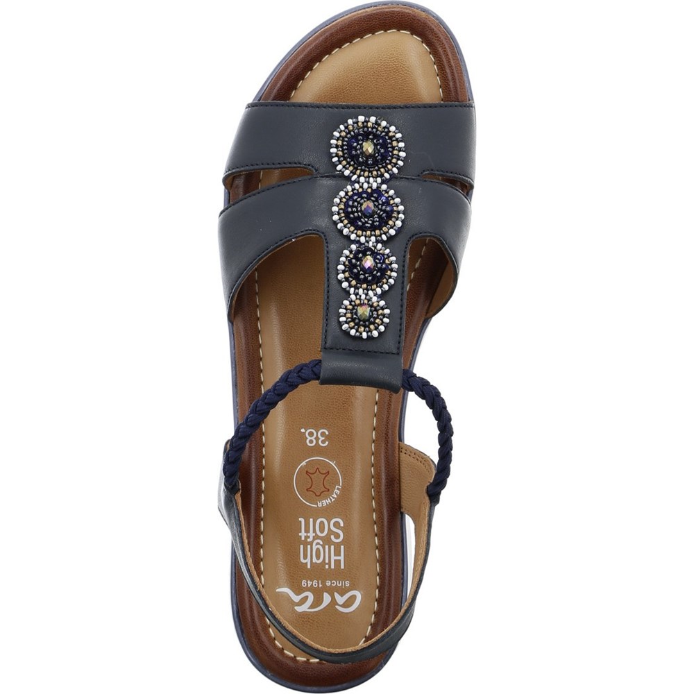 Sandales ARA Kreta Bleu Femme | KLC-13103374