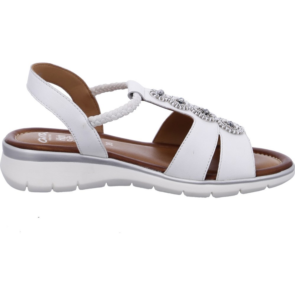 Sandales ARA Kreta Blanche Femme | MUS-12136130