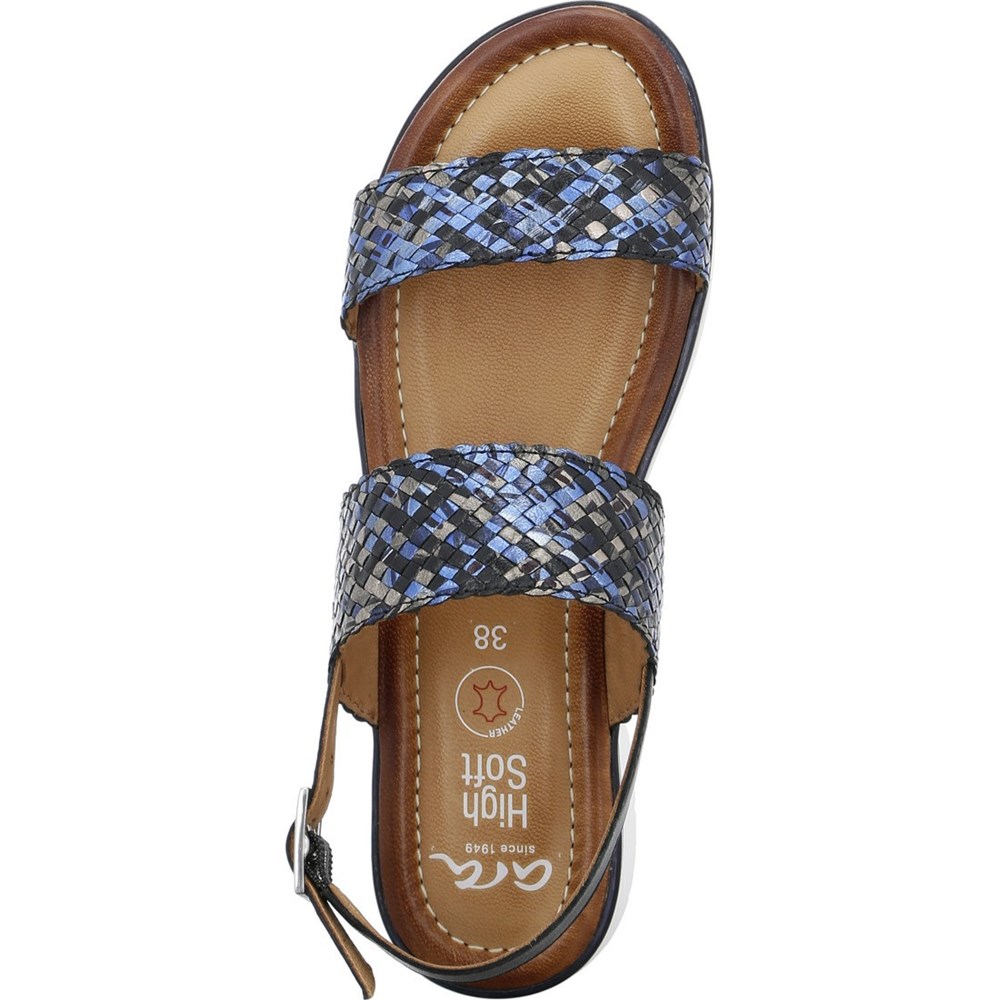 Sandales ARA Kreta Bleu Femme | AWS-91701548