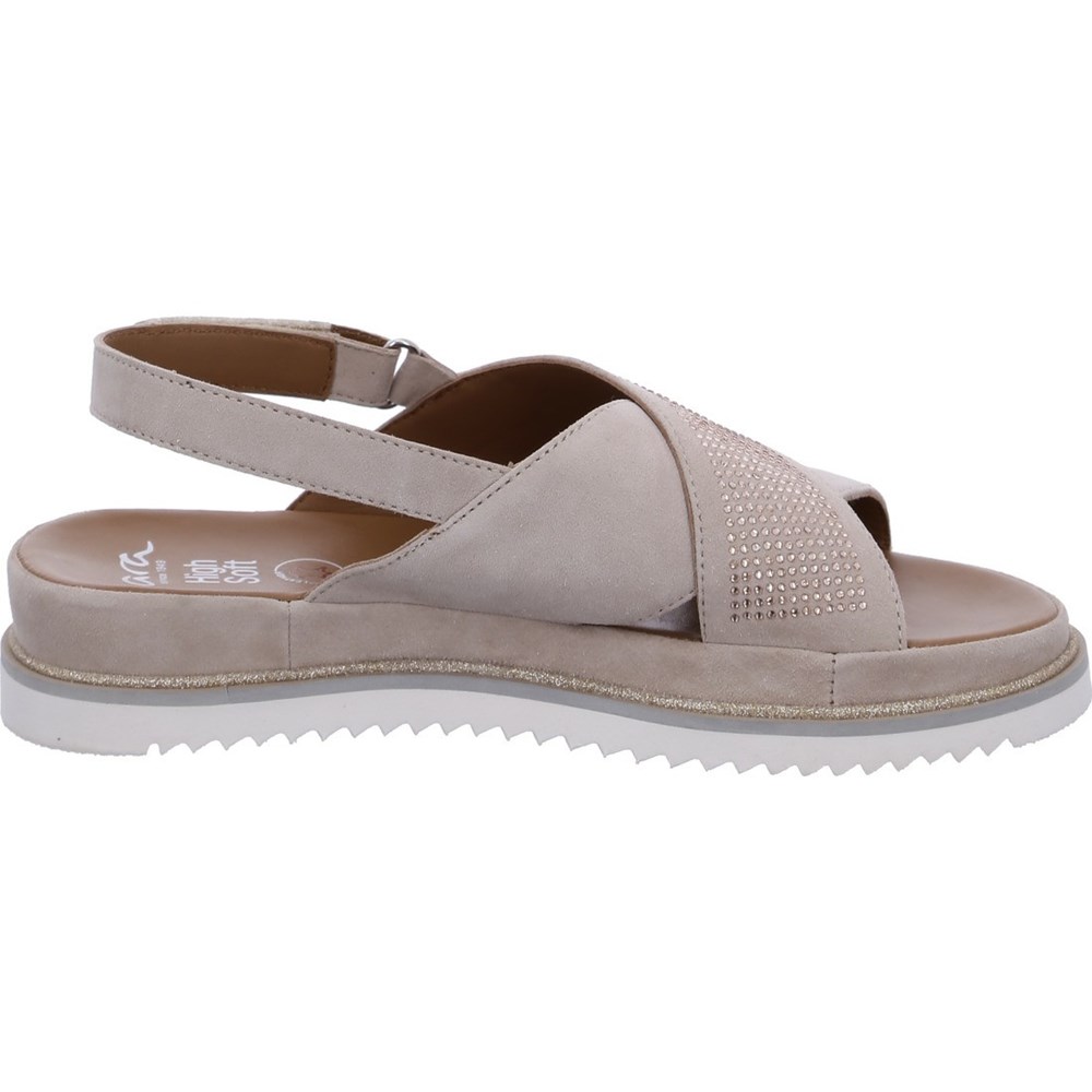 Sandales ARA Dubai Beige Femme | FIR-08600362