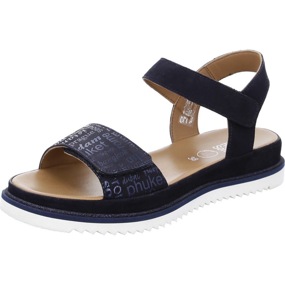 Sandales ARA Dubai Bleu Femme | HTN-96208360