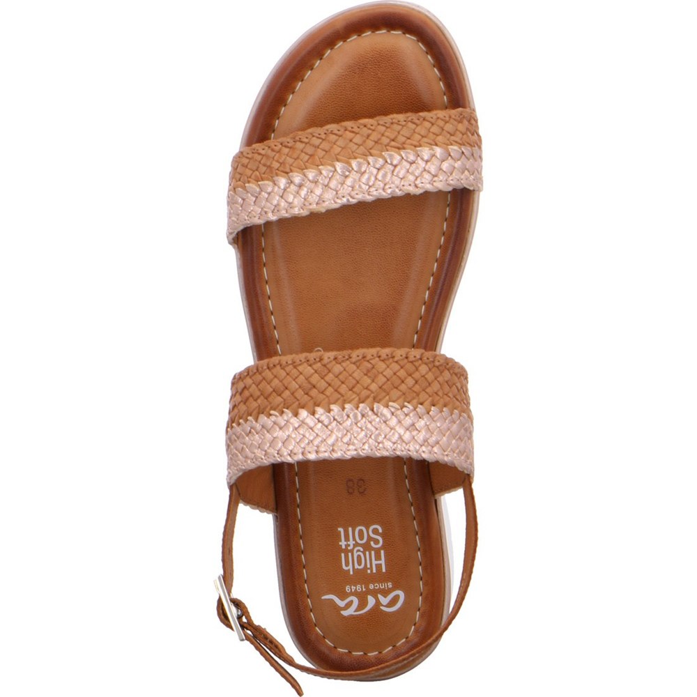 Sandales ARA Kreta cognac Marron Femme | UBS-03364187