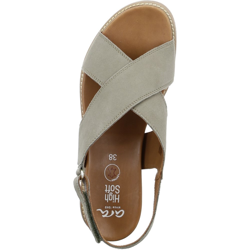 Sandales ARA Kos pistachio Vert Femme | IXL-03820904