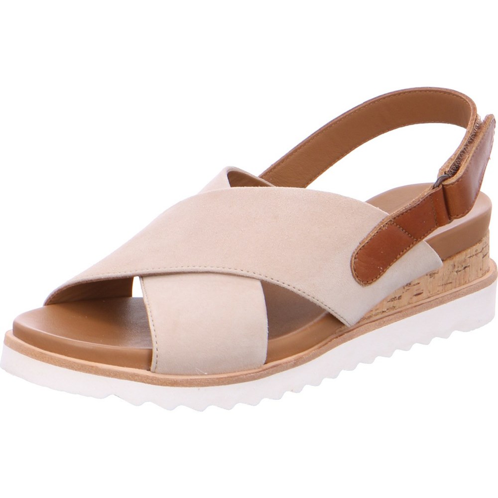 Sandales ARA Valencia Beige Femme | DHB-38668415