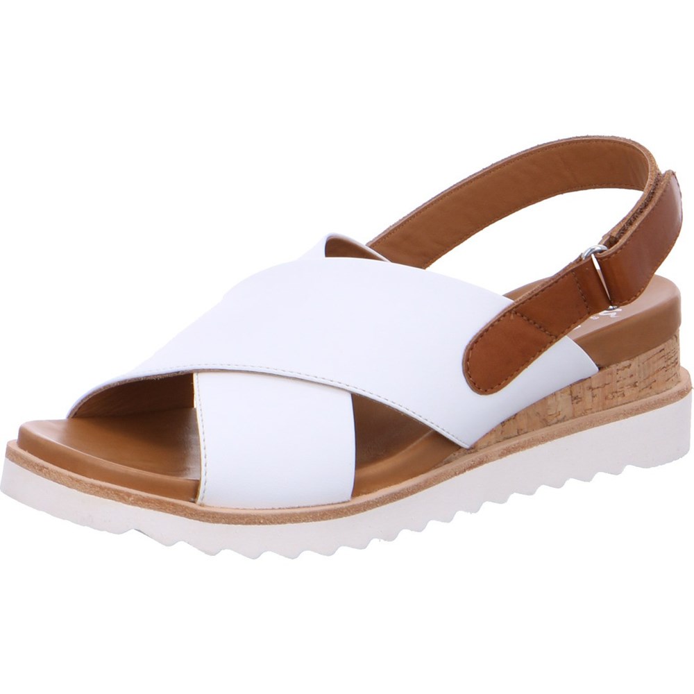 Sandales ARA Valencia Blanche Femme | NYW-76078269