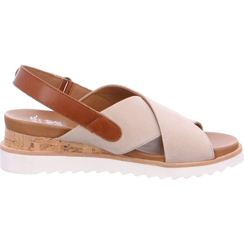 Sandales ARA Valencia Beige Femme | DHB-38668415