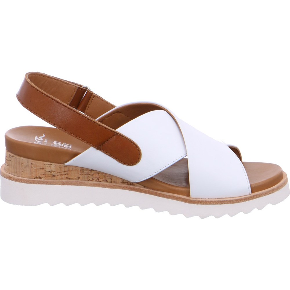 Sandales ARA Valencia Blanche Femme | NYW-76078269