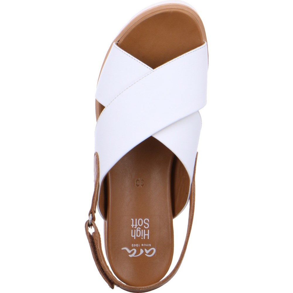 Sandales ARA Valencia Blanche Femme | NYW-76078269