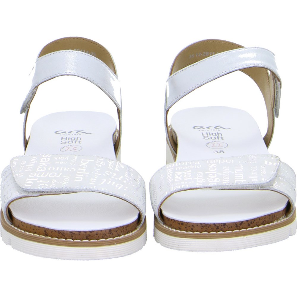 Sandales ARA Kent-Sport nebbia Blanche Femme | LJY-26448621