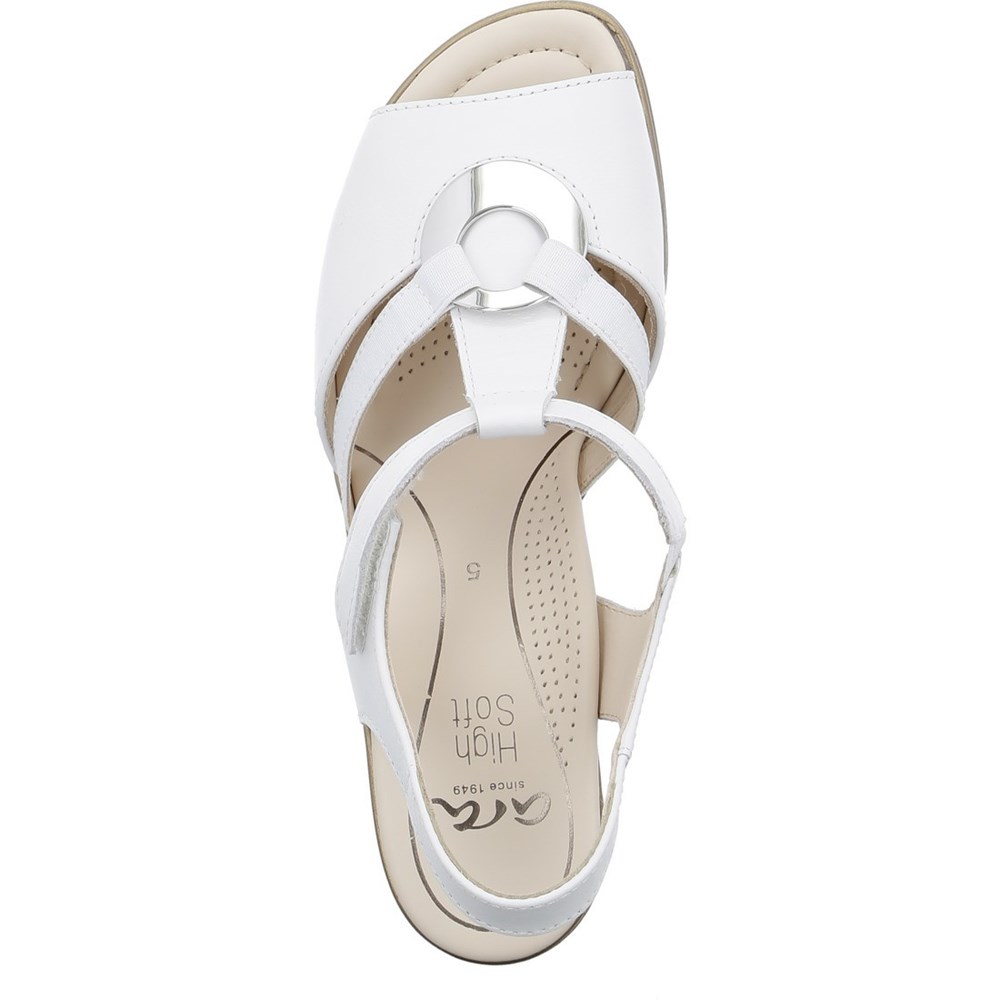 Sandales ARA Lugano Blanche Femme | SHS-07950554