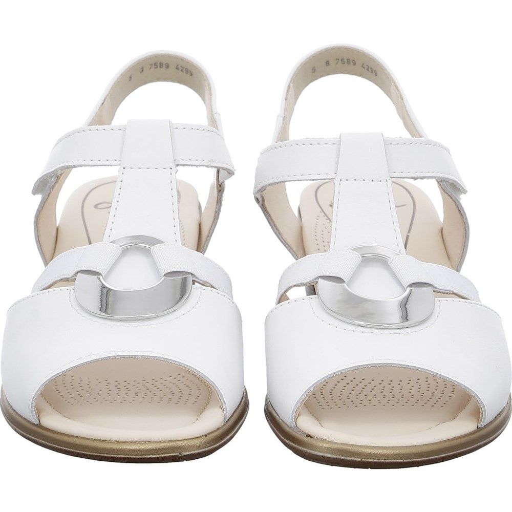 Sandales ARA Lugano Blanche Femme | SHS-07950554