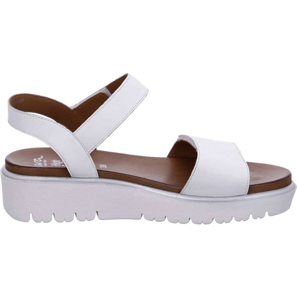 Sandales ARA Bilbao Blanche Femme | KQK-09737053