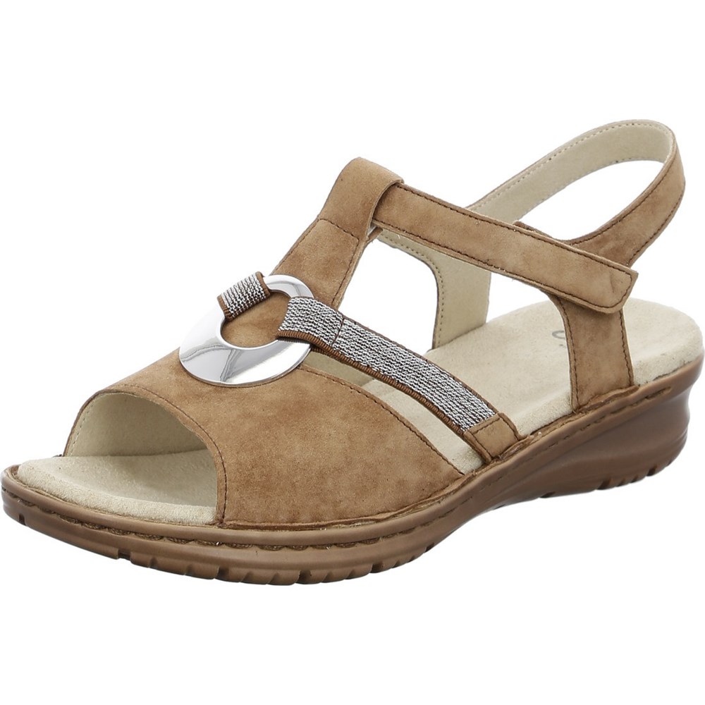 Sandales ARA Hawaii whisky Marron Femme | TRD-07633958