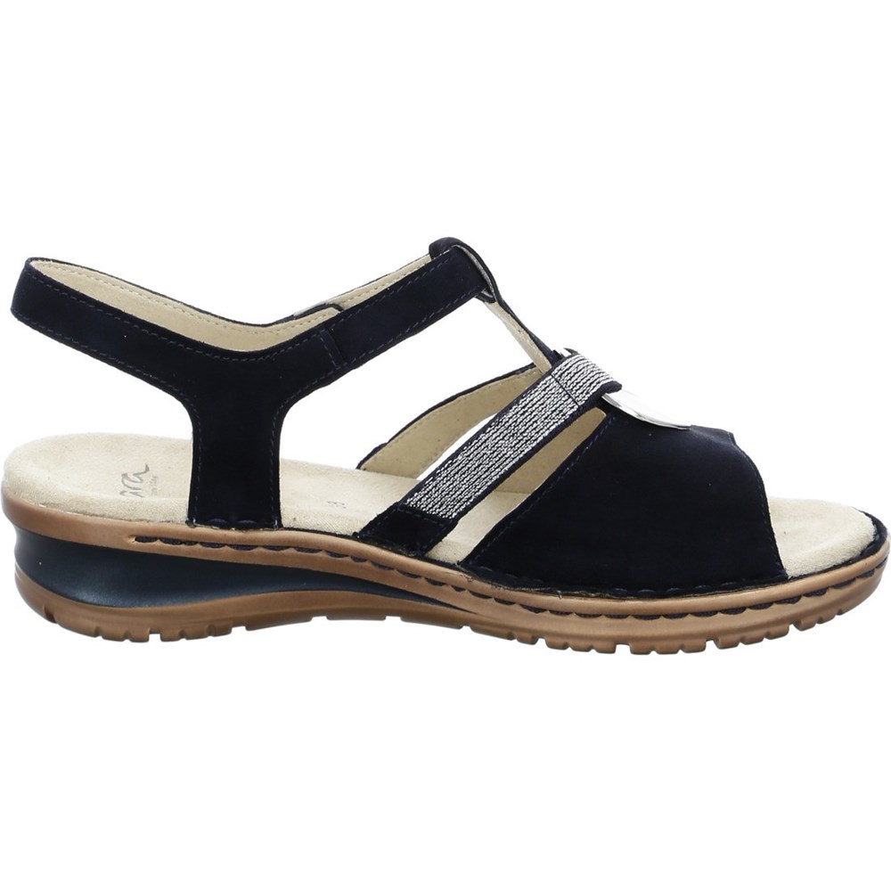 Sandales ARA Hawaii Bleu Femme | PIE-05446623