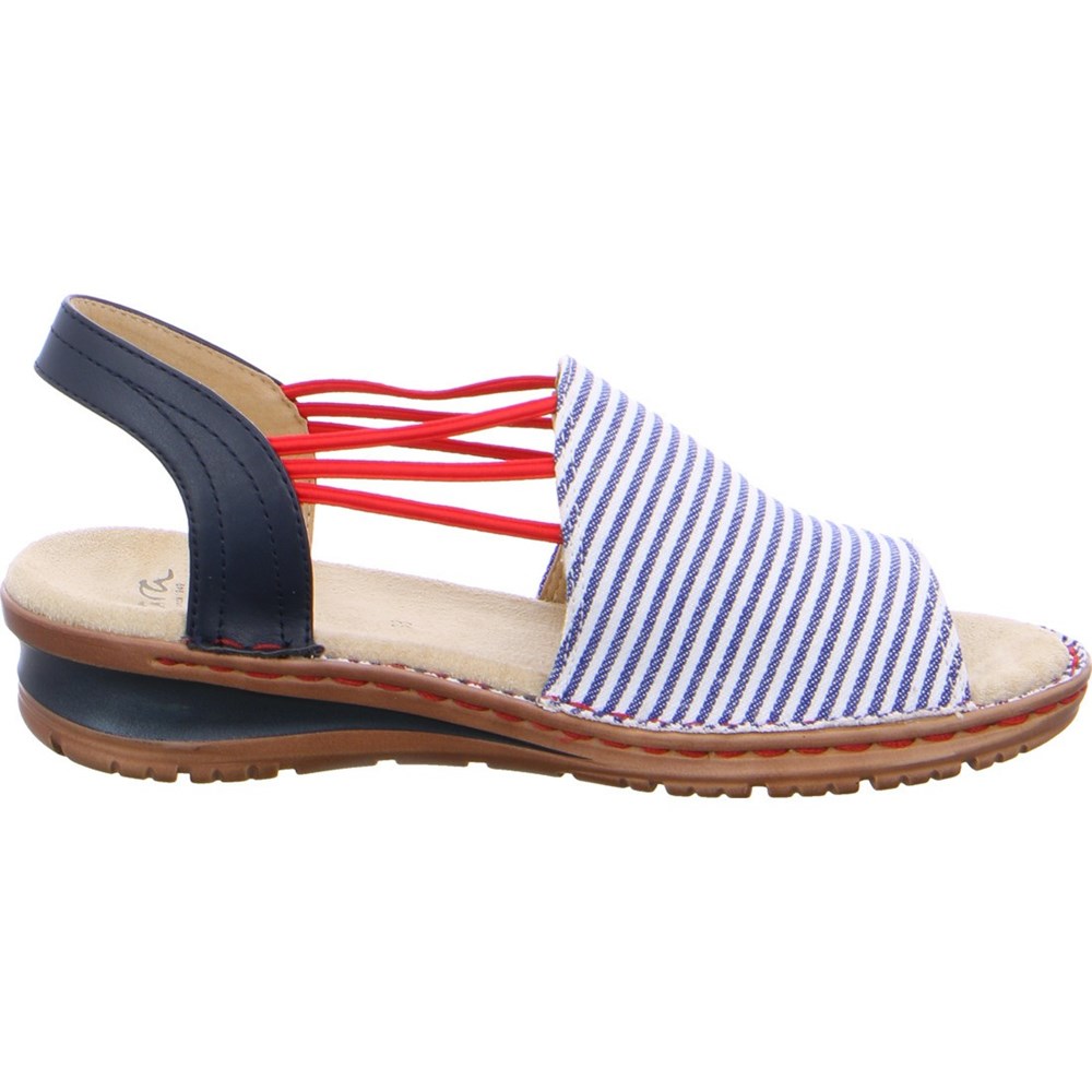 Sandales ARA Hawaii Bleu Femme | QRR-91461432