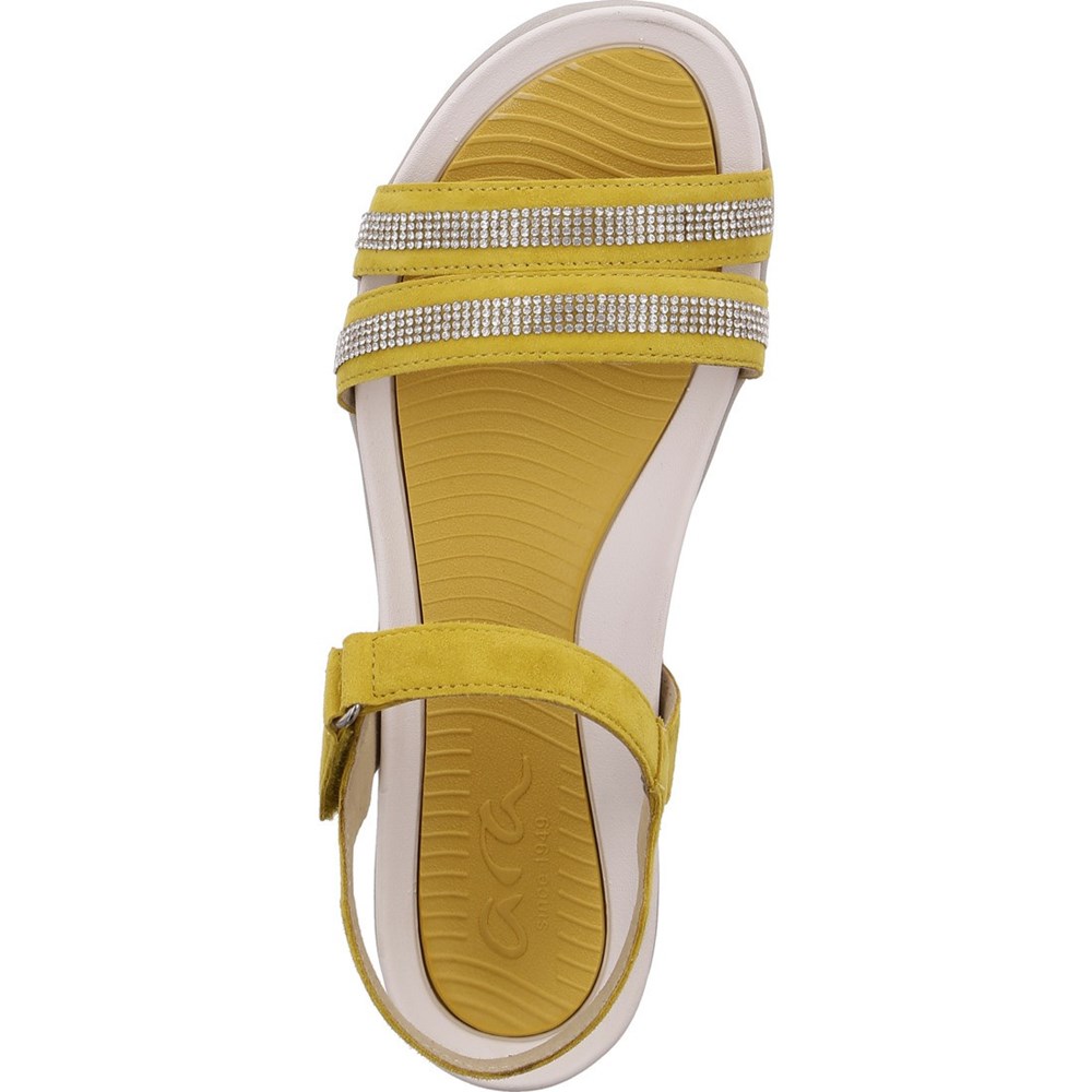 Sandales ARA Nepal sole Jaune Femme | IRV-80016531