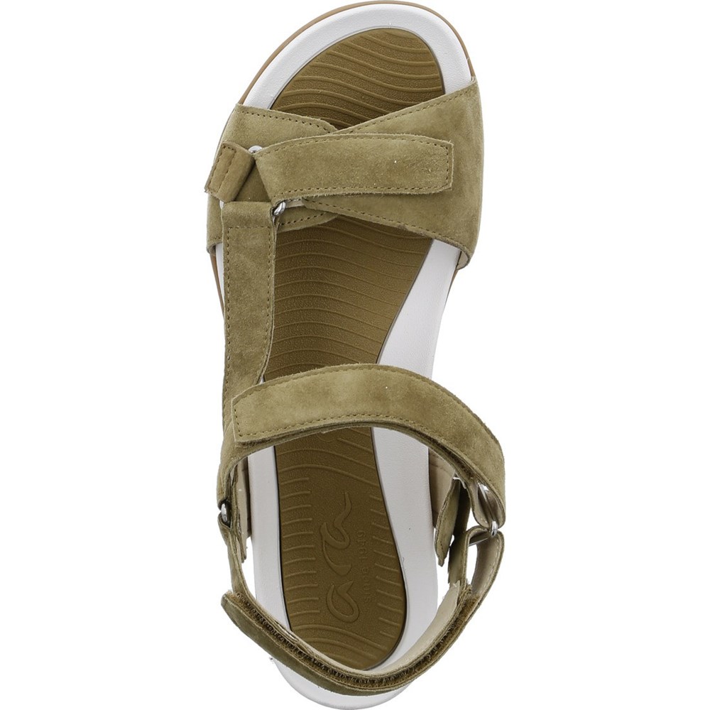 Sandales ARA Nepal Vert Femme | XTP-10786590