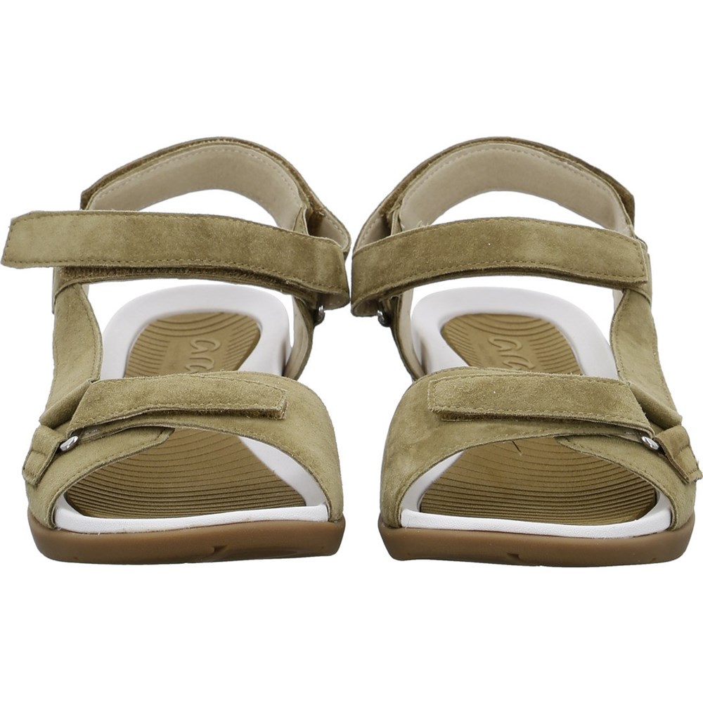 Sandales ARA Nepal Vert Femme | XTP-10786590