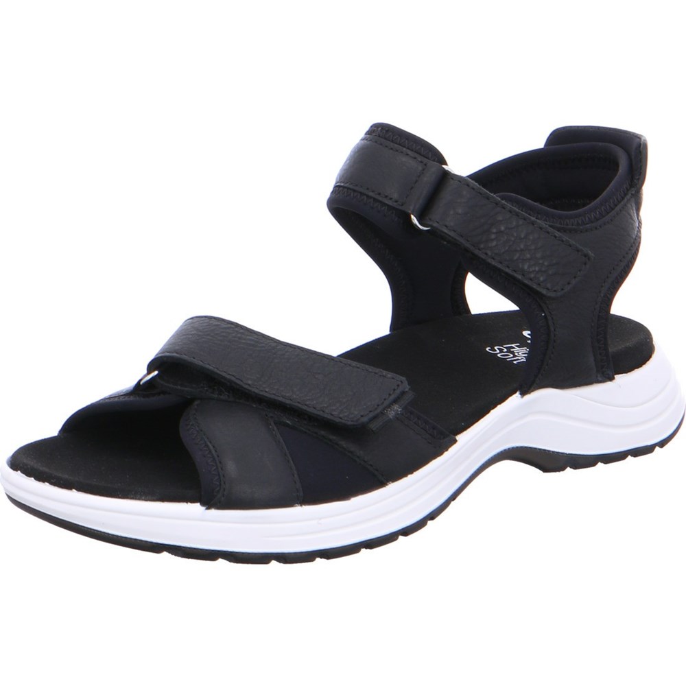 Sandales ARA Panama Noir Femme | SDX-26495684