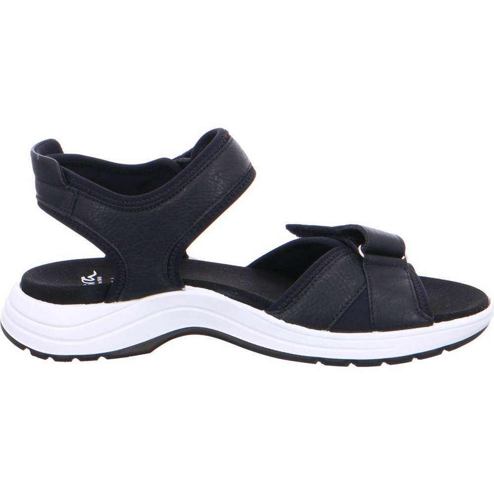 Sandales ARA Panama Noir Femme | SDX-26495684