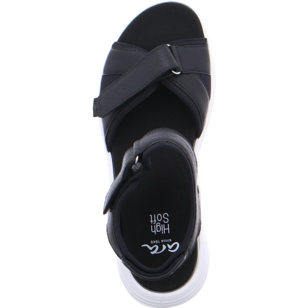 Sandales ARA Panama Noir Femme | SDX-26495684